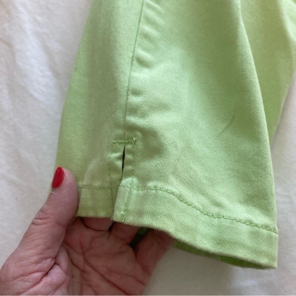 White Stag Apple Lime Green Jeans Pants  Pockets Straight Leg Zip Size 6P - Picture 5 of 10